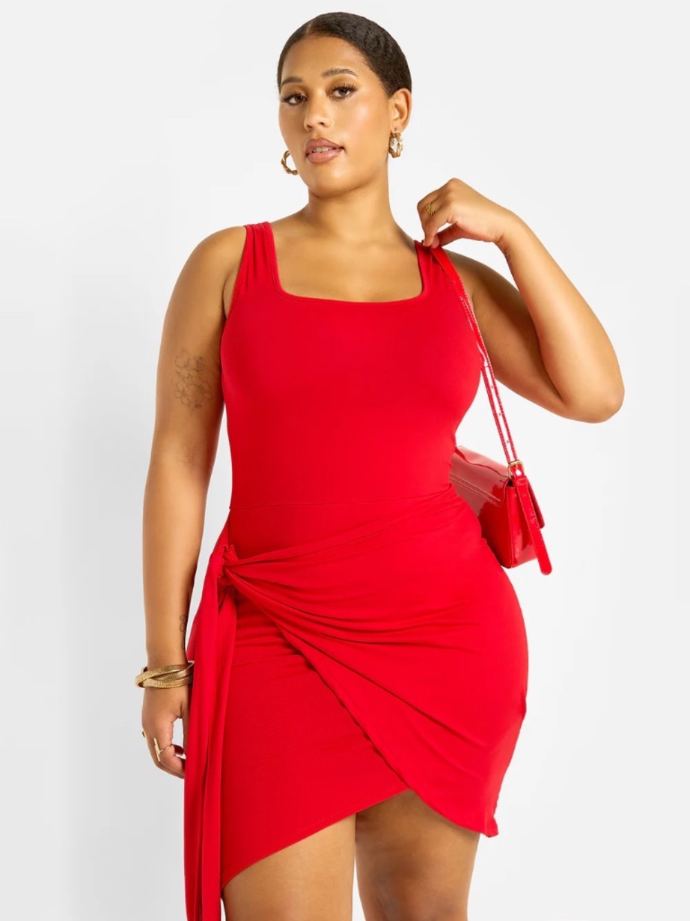 Rebdolls Draped Bodycon Mini Dress NWT Size 3X